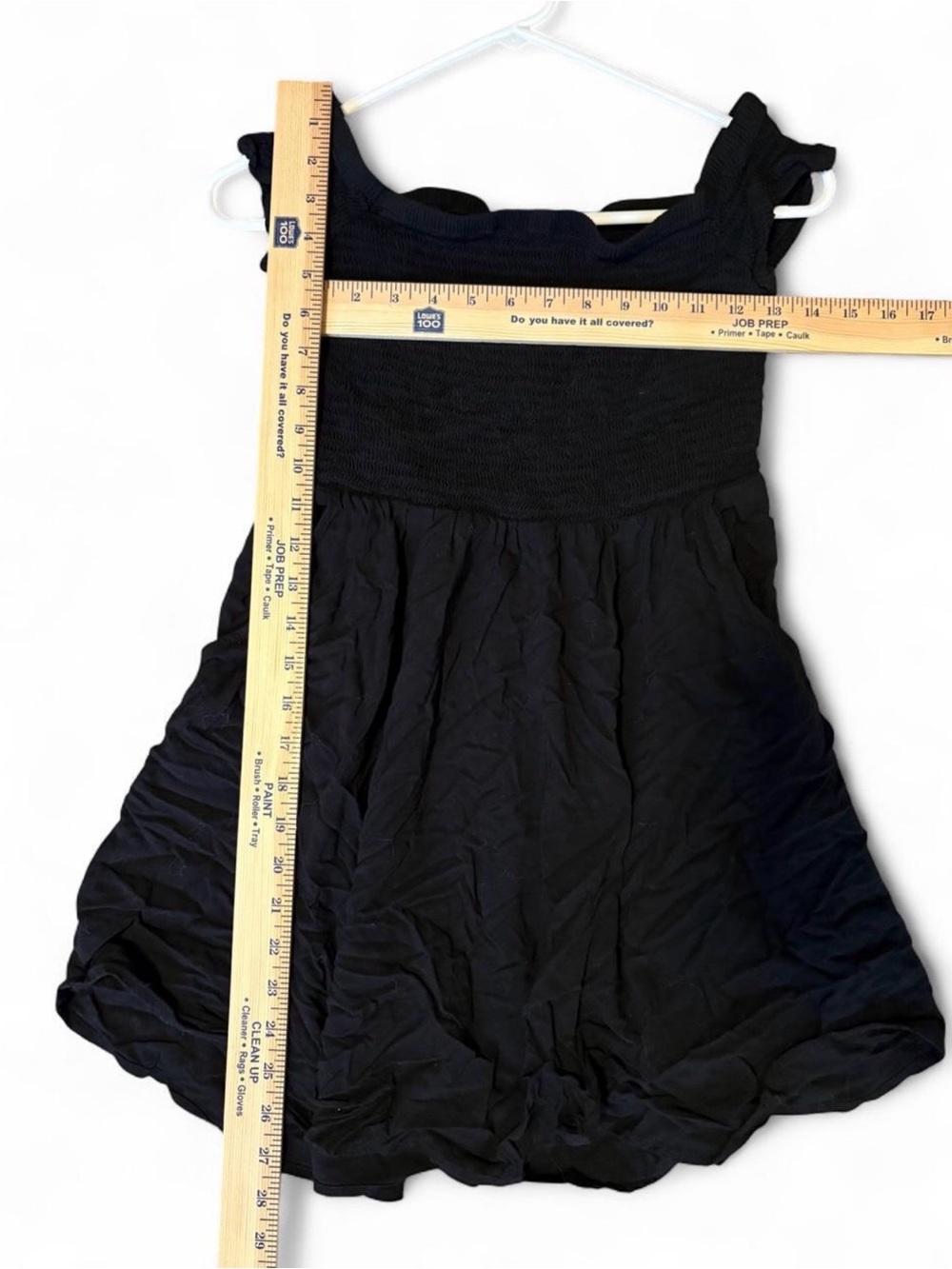 Express Black Ruffled Mini Dress - Picture 5 of 6